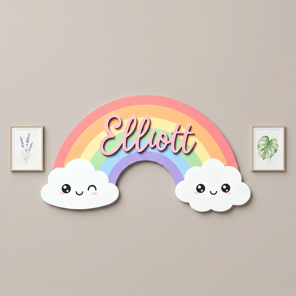 1Pc  Custom Cute Smiley Clouds - огляд і ціна Baby Nursery Neutral