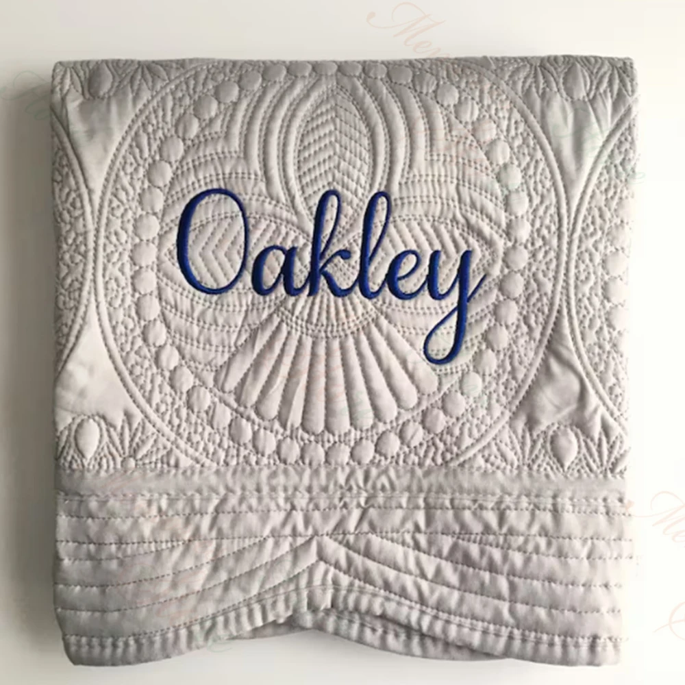 Embroidered Name Baby Nursery  - огляд і ціна Baby Boy Nursery Quilt